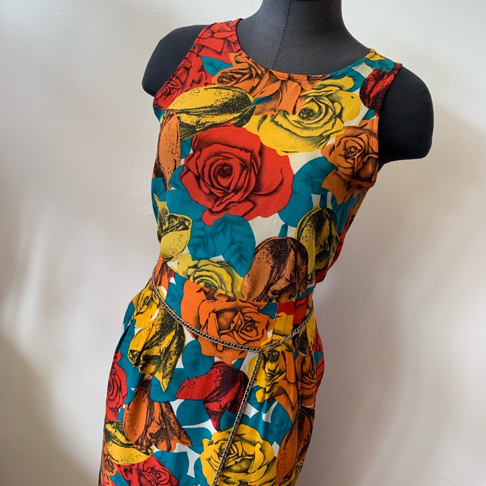 ❤️SOLD❤️Vintage Ann Taylor Rose Silk 2pc Skirt Set